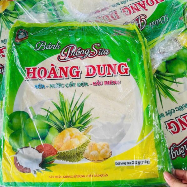 Bánh tráng sữa dừa sầu riêng